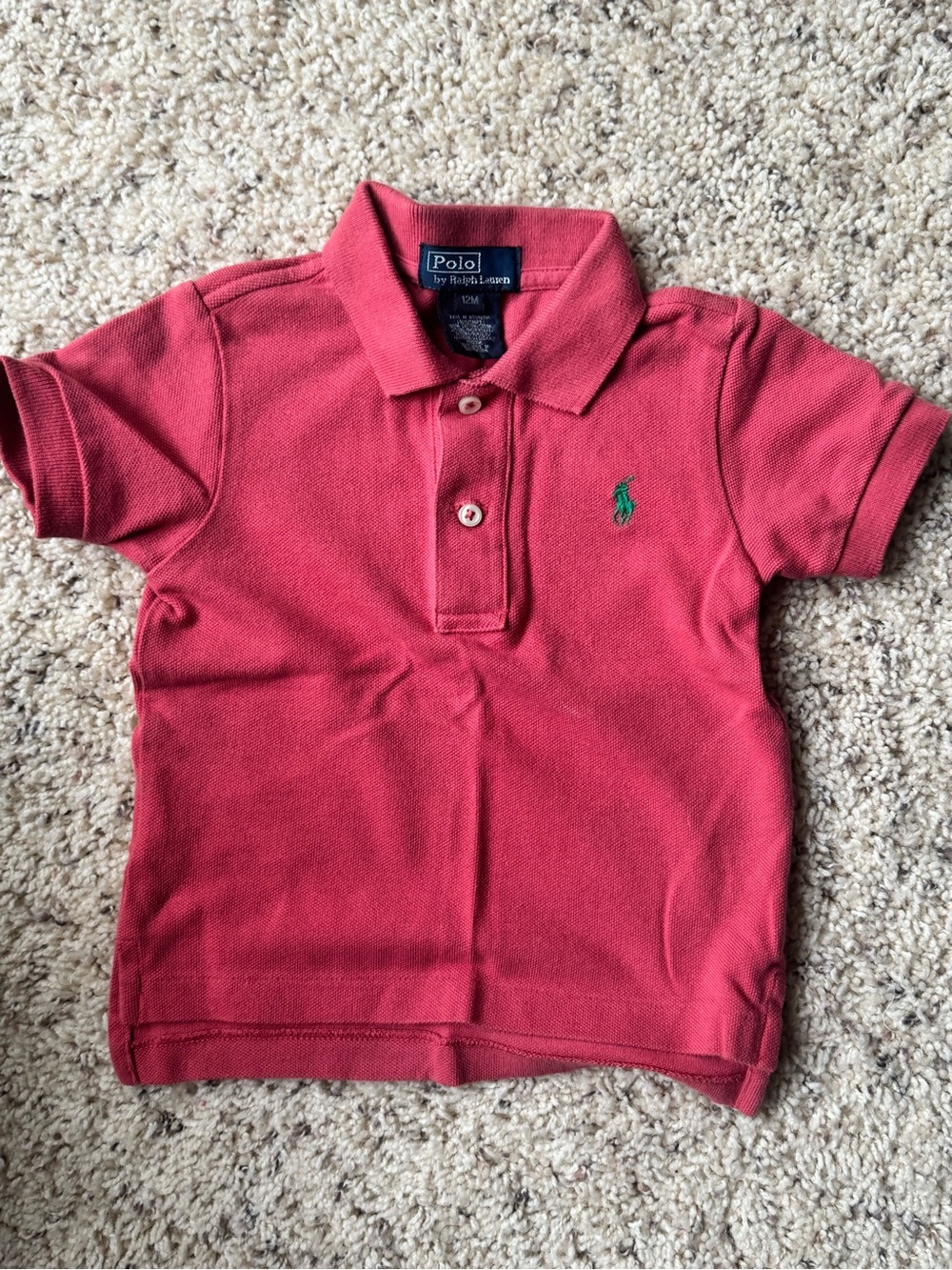Ralph Lauren Kids Red Polo with Green Pony